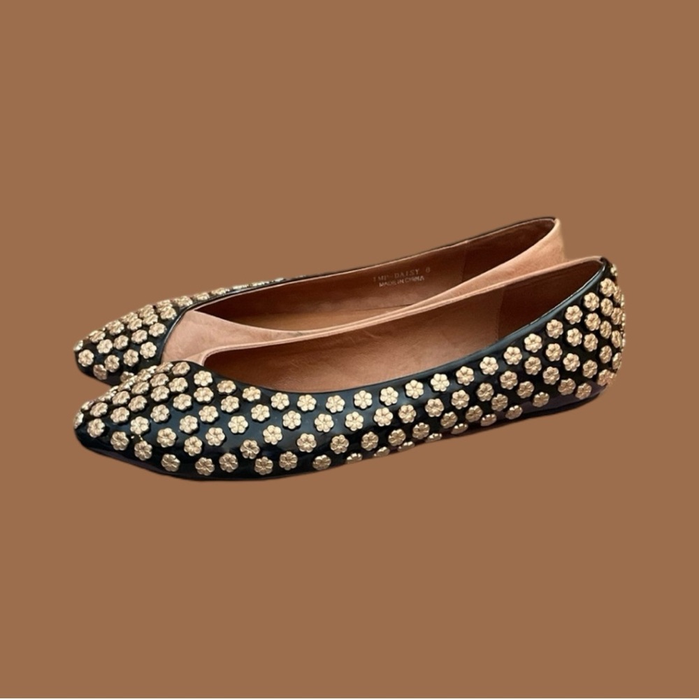 Jeffrey Campbell Metal Daisy Flats With Box - Picture 5 of 10